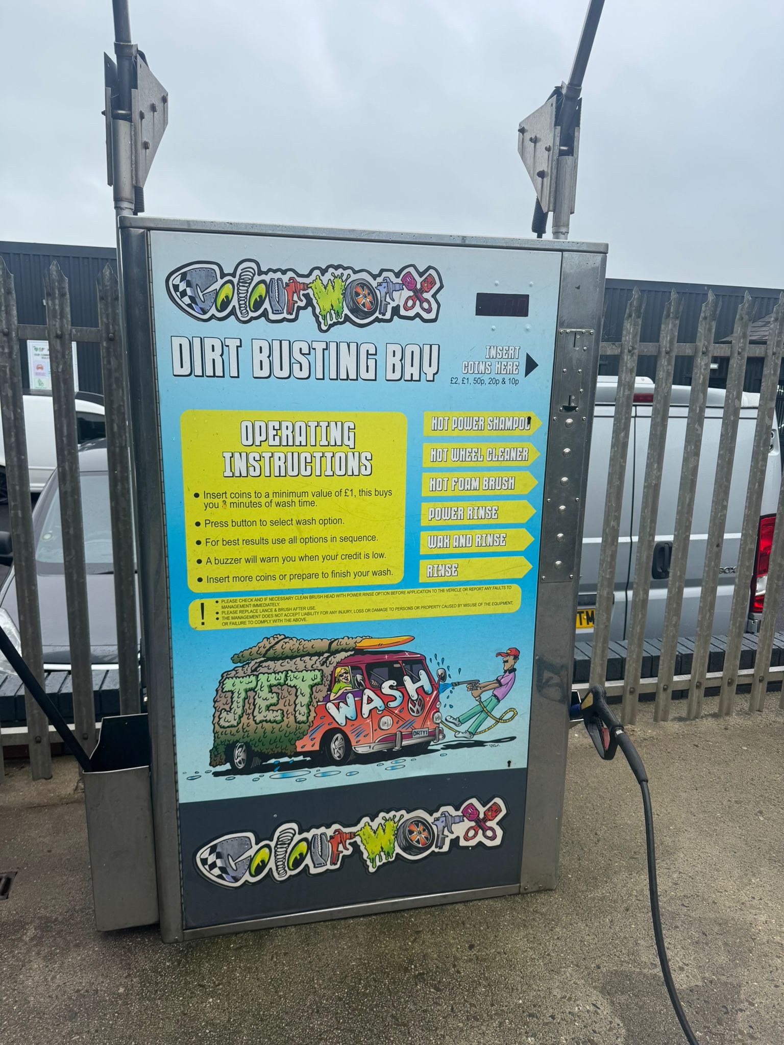 The Colourworx Newquay Car Jet Wash Station